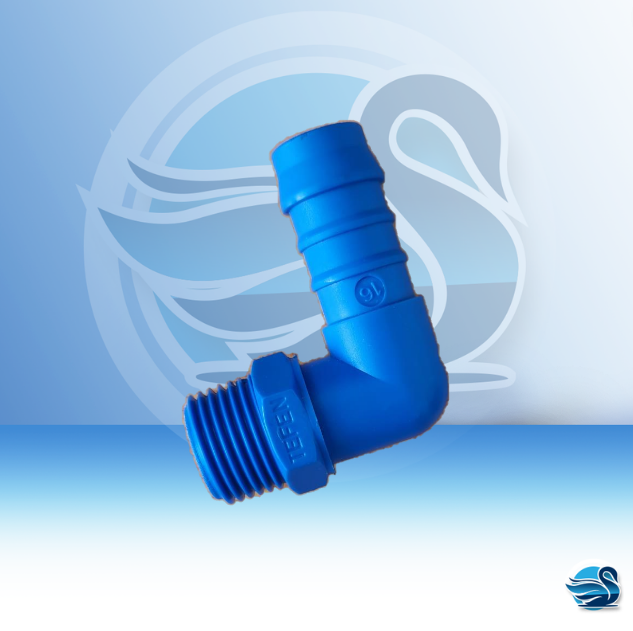 Blue PVC Hosetail 3/4"
