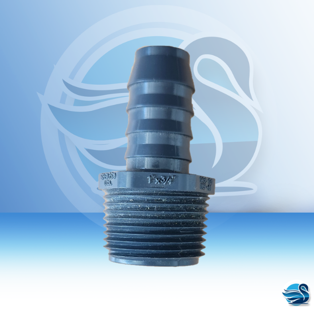 PVC Hose Barbs sizes 1/2" 3/4"