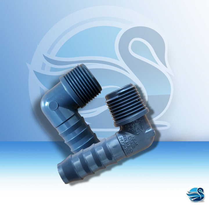 Poly Hose Elbows sizes 1/2" 3/4"