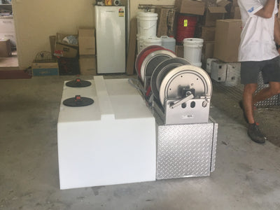 Booster in a Box With Titan Hose Reels Complete - POA